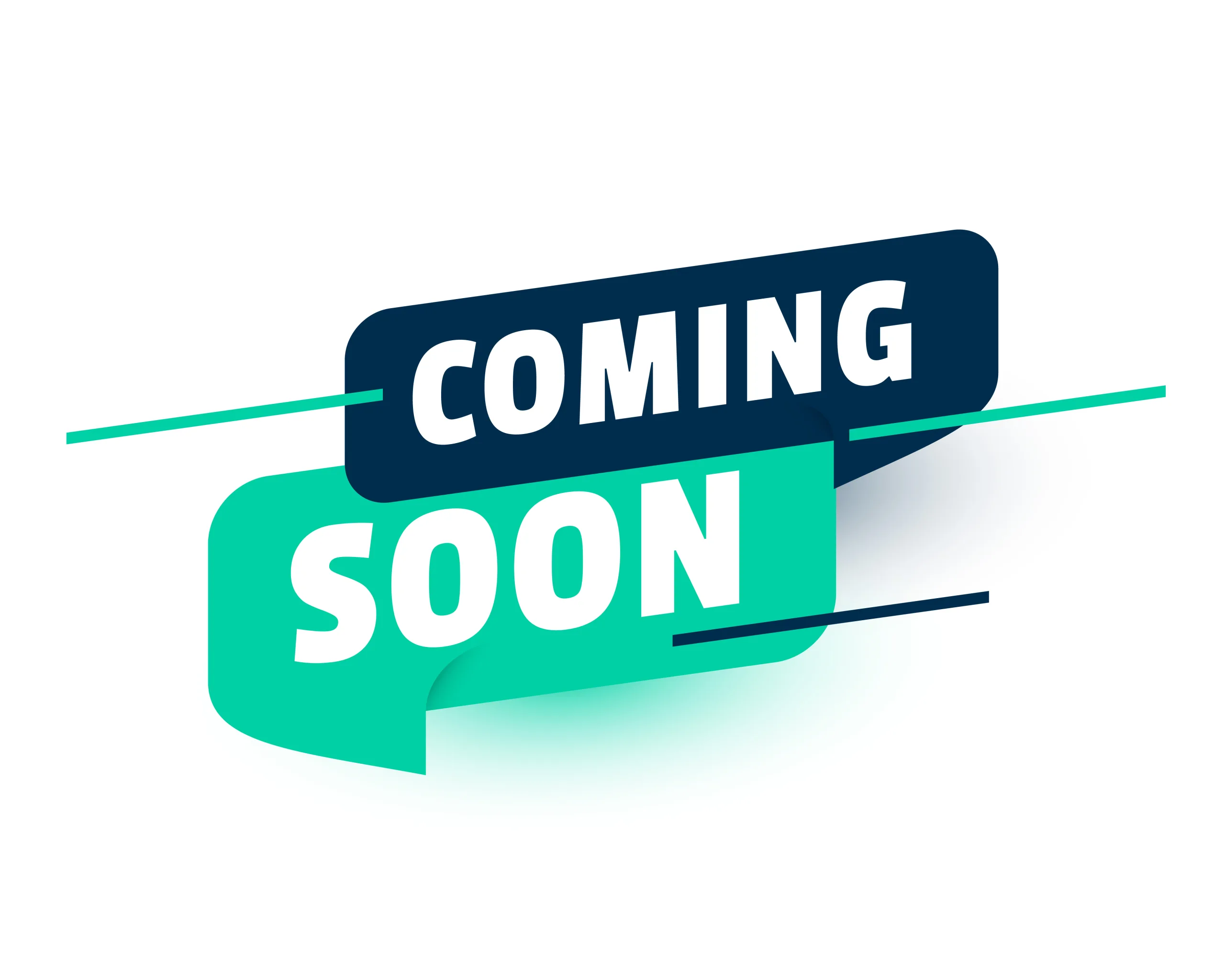 coming soon notification template in modern style vector